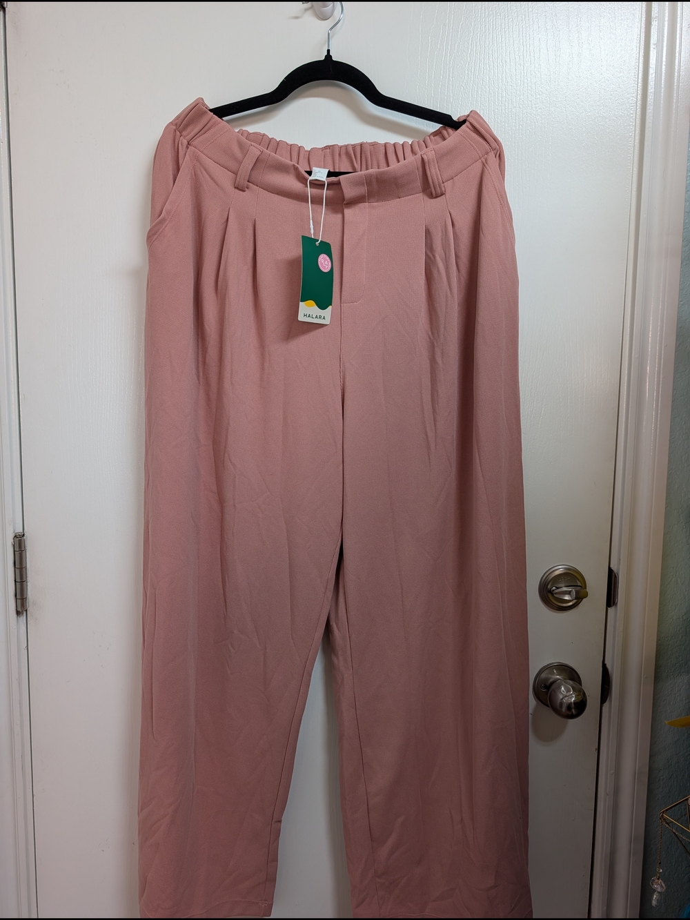 HALARA Dusty Rose Wide-Leg Pants